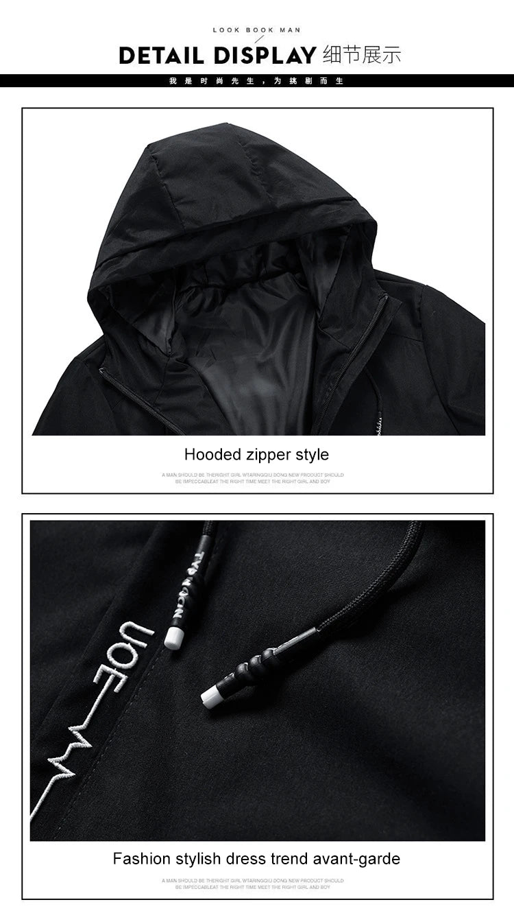 Nueva chaqueta impermeable de pesca para hombre de DC, primavera/otoño, sudadera con capucha, cortavientos, ropa deportiva, prendas de abrigo.