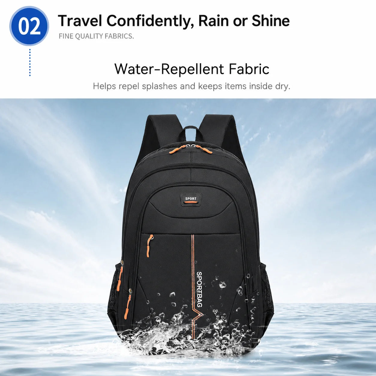 15.6 Inch Laptop Backpack Water-Resistant Daily Use Backpack Laptop Backpack Multi-Compartment For Traveling Trekking Day