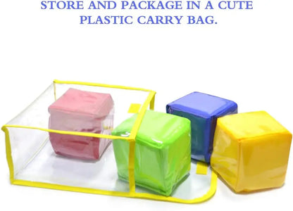 2/4PCS Oversized Learning Dice Set 3.9inch DIY Education Playing Game Dice with 6 Sided Clear Pockets Early Education Toys