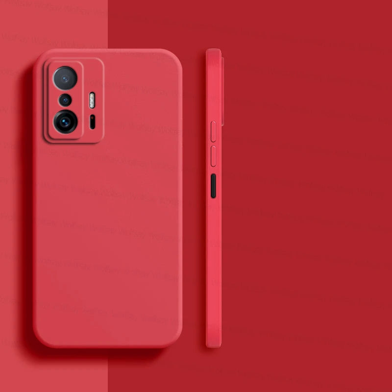 For Xiaomi 11T Pro Case Xiaomi 11T 12T 13T Pro 5G Cover Shockproof Luxury Liquid Silicone TPU Phone Back Cover Xiaomi 11T Pro