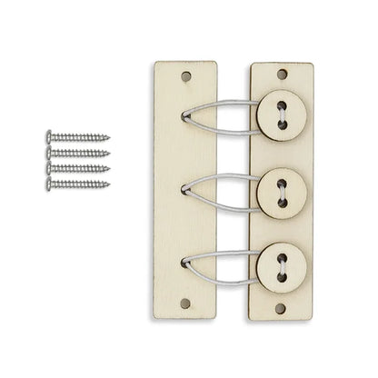 Busy Board DIY Montessori Toys Lock Mobile Children Wood Chips Skill Training Parent-Child Game Puzzle Intelligence Development