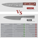 Damascus Chef's Knife Professional 67 Floors Vg-10 Japanese Kitchen Knife Chef's Meat Cleaver Knives For Kitchen  Wooden Handle