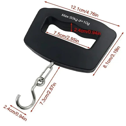 Báscula digital para equipaje, electrónica, portátil, para viajes, con retroiluminación, para colgar maletas.