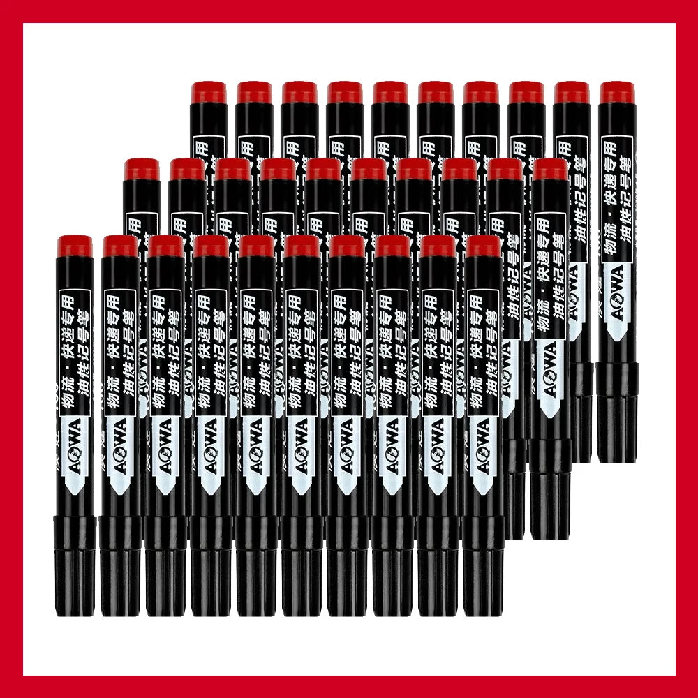 5-50Pcs Waterproof Oil-based Marker Pen Markers Black Blue Red Ink for Glass Metal Stationery Art Drawing Office School Supplies