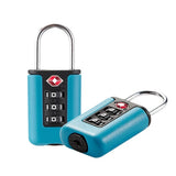 TSA Customs Code Lock for Travel Luggage Password Changeable Black Lock Contrast Design Padlock 3 Digit Combination Lock
