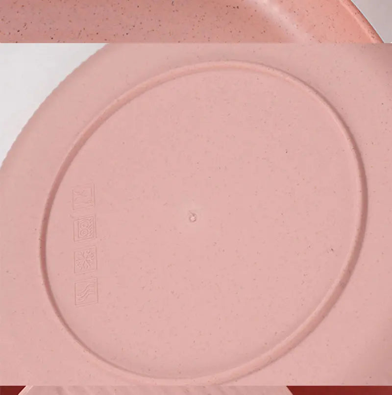 36pcs Plate Sets Wheat Straw Eco-Friendly Ramen Bowl Tableware Dinner Dishes Set Camping Tableware Set With Knife Fork Spoon