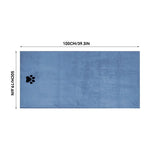 35*75cm/50*100cm Microfiber Pet Bath Towel Embroidered Super Soft Absorbent Cat for Dogs Grooming Supplies