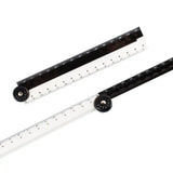 Folding Ruler Black And White Simple Graphic Primary Creative Birthday School Gift Stationery Drawing Student School Supply 1pcs