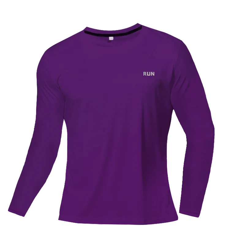 Camiseta transpirable de secado rápido, camisetas deportivas, ropa de entrenamiento, camiseta de manga larga para hombre, accesorios de gimnasio para correr de otoño, fitness para hombre.