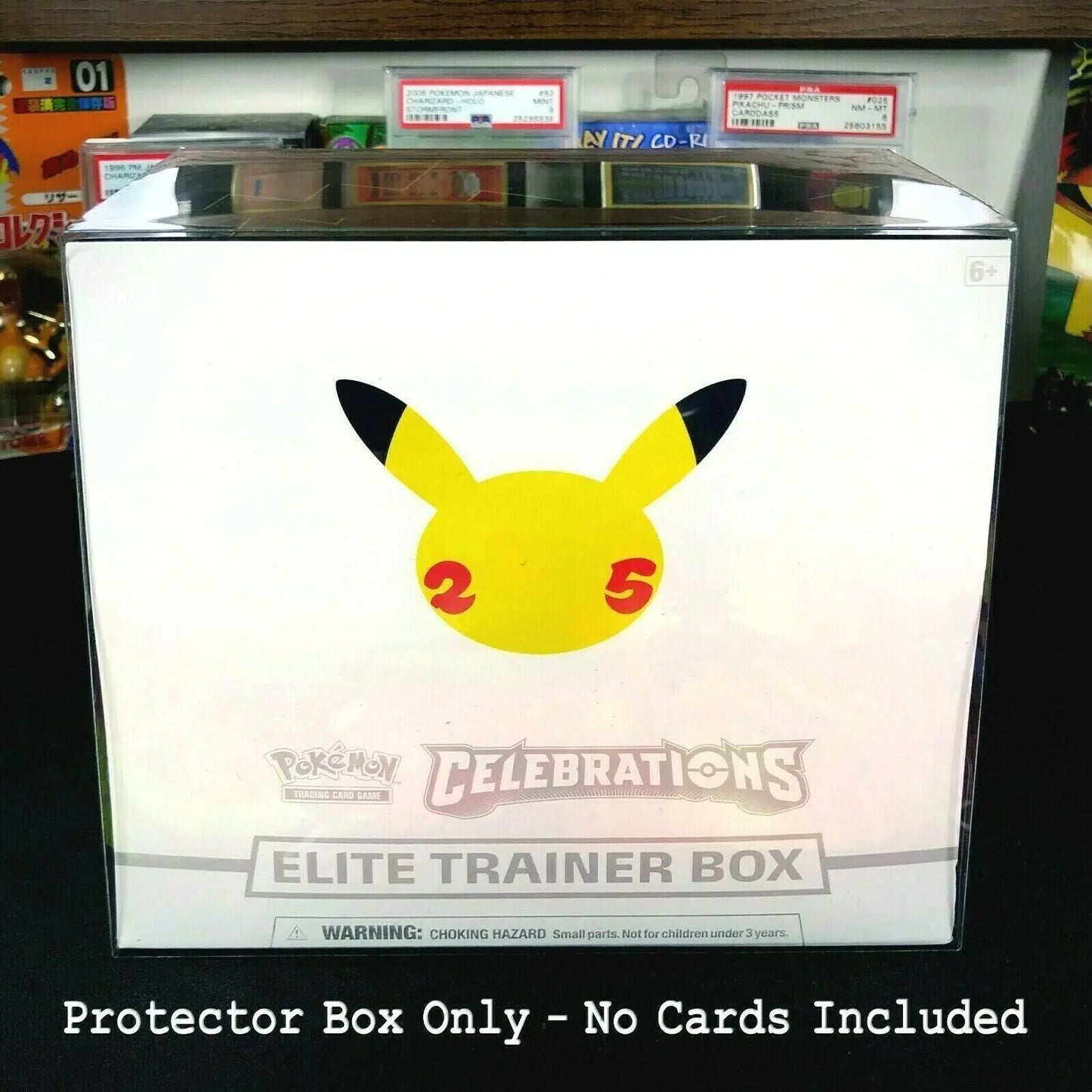 10 peças caixa de treinamento de pvc à prova de poeira etb caso protetor de plástico transparente cartões caixa protetora exibição para pokemon presente colecionáveis