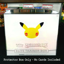 10 peças caixa de treinamento de pvc à prova de poeira etb caso protetor de plástico transparente cartões caixa protetora exibição para pokemon presente colecionáveis