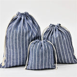 Cotton Linen Drawstring Cosmetic Bag Christmas Gift Package Makeup Storage Bags for Travel Wedding