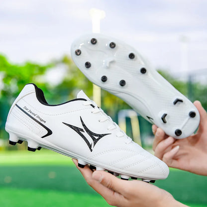 New Men Soccer Shoes Match Sneakers Football Boots Long Spikes Ultralight Breathable Indoor Cleats Training Drop Shipping