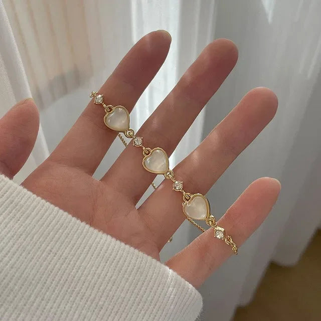 925 Sterling Silver Zircon Bracelets for Women Sweet Girls Sparkling Charm Delicate Chain Gift Jewelry Fashion 