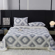 Flannel Warmth Autumn Winter Blanket Keep Warm Comfortable Jacquard King Size Blankets Skin Friendly Geometric Nap Comforter