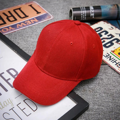 Solid Color Baseball Caps for Women Men Summer Sun Hats Adjustable Snapback Hats Unisex Street Hip Hop Hat Sun Visor Caps