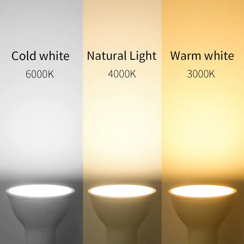 1/4/6/10pcs LED Spotlight GU10 MR16 E27 E14 220V High Lumen 3000K/4000K/6000K LED Light Lamp For Home Decoration Replace