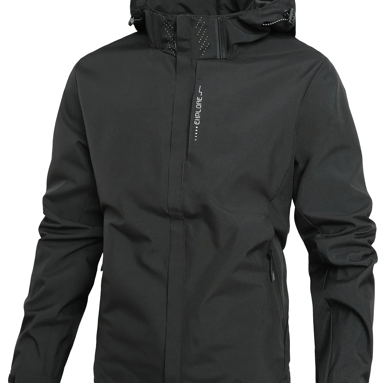 Men's Lightweight Waterproof Rain Jacket, Hooded Shell Outdoor Raincoat Hiking Windbreaker Jacket Coat