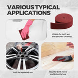 5inch X 3.28 Feet Chestnut Red Universal Scouring Pad Roll, Does Not Damage Surfaces, Abrasion-Resistant Cleaning Roll, Used for Paint Primer Pre-Treatment, Cleaning Stubborn Stains in Kitchens and Bathrooms, and Surface Prep
