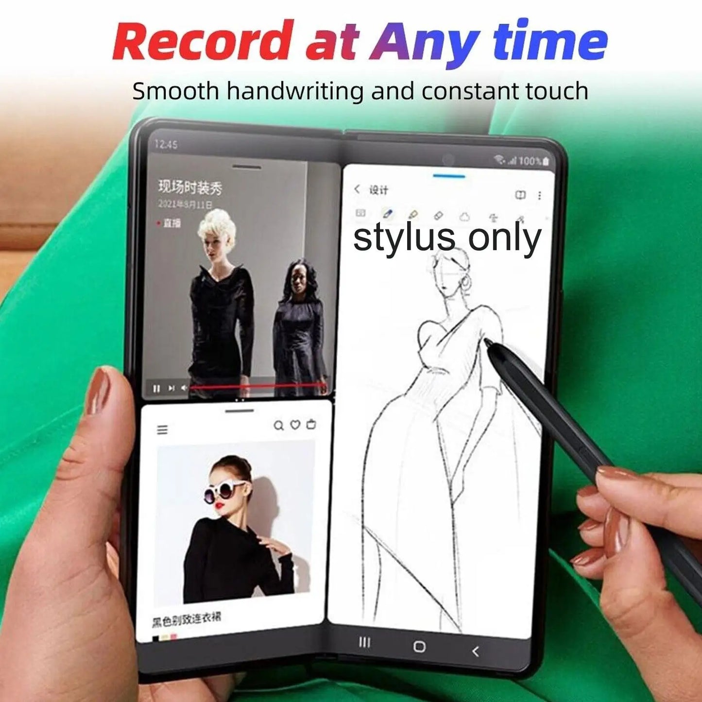 Suitable For Samsung Galaxy ZFold4 Styluspen Stylus Electromagnetic Pen Touch Pen Fold Phone Replacement Pen