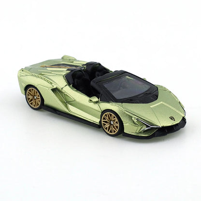 TSC 1/64 Lamborghini Lightning Convertible Edition Car Alloy Motor Vehicle Diecast Metal Model Kids Xmas Gift Toys for Boys