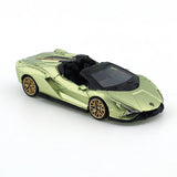 TSC 1/64 Lamborghini Lightning Convertible Edition Car Alloy Motor Vehicle Diecast Metal Model Kids Xmas Gift Toys for Boys