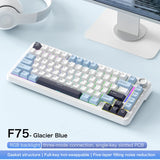 75% Hot-Swap Gaming Keyboard, Wireless FREEWOL F75 RGB Mechanical Keyboard with Metal Knobs, AULA F75 Same Model, Tri-Mode, 4000 mAh