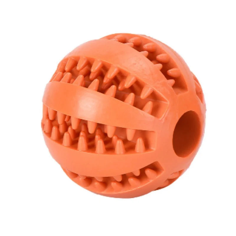 Rubber Dog Ball Teeth Cleaning Pet Training Interactive Chew Toy Dogs Puppy Gift 3 Sizes 1pc 