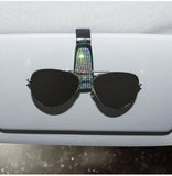 Car Sun Visor Sunglasses Clip Diamond Glasses Holder Eyeglasses Clips Card Ticket Holder Fastener Glasses Case Auto Accessories
