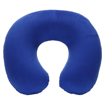 Almohada de cuello en forma de U, inflable, para aliviar la fatiga, para viajes, reposacabezas de vuelo, cojín para dormir en forma de U para avión.