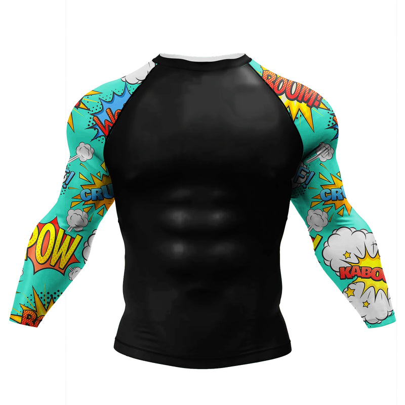 Custom Hot Sale Cody Lundin Wrestling BJJ Jiu Jitsu Rash Guard For Men 3D Sublimation Tattoo Tight Long Sleeve kickBoxing Jersey