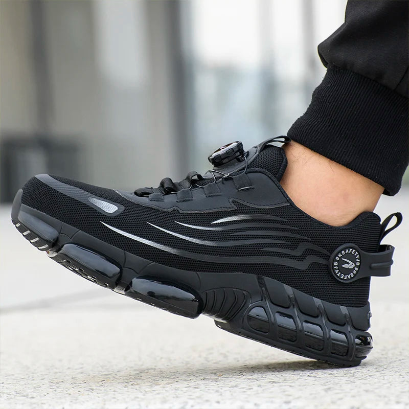 Lightweight Safety Shoes Men Women Work Shoes Steel Toe Cap Working Boots Sneakers Man Women Breathable Shoes Tactical Boots