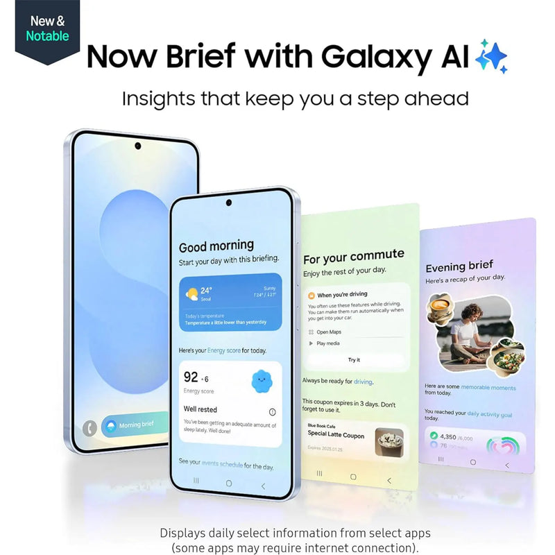 2025 New Samsung Galaxy S25 AI Smartphone Snapdragon 8 Elite 6.2"Dynamic 120Hz AMOLED 2X Screen 4000mAh Battery IP68 Samsung S25