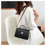 PU Versatile and Fashionable Portable Small Square Bag Single Shoulder Crossbody Bag Luxury Designer Handbag Women's Bags