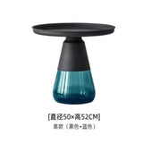 Artistic Glass Coffee Tables, Creative Design End Tables for Living Room , Stylish Accent Tea Table with Various Sizes & Colors