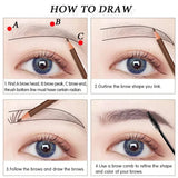 Waterproof Art Tint Makeup Eye Brow Pen 5pcs Professional Microblading Pencil Eyebrow Tattoo Tint Enhancers Cosmetic Wholesale