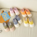 1pair Baby First Walker Toddler Shoes Non-slip Comfortable Silicone Soft Sole Casual Indoor Floor Socks Knit Booties for Newborn