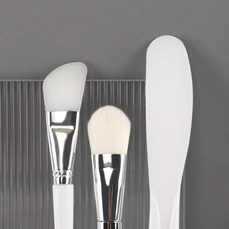 DIY Facial Mask Bowl Brush Set Soft Glue Silicone Home Made Diaphragm Bowl Spa Beauty Makeup Skin Care Tools 3Pcs Set