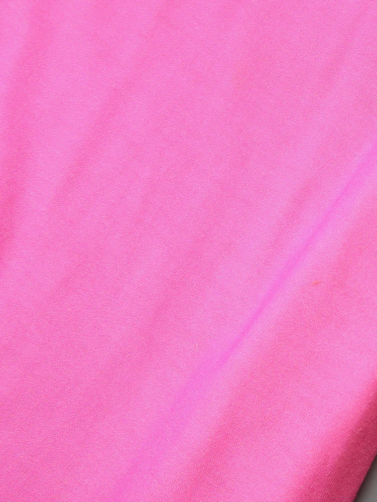 Plus size 2025 verão nova moda feminina casual com decote em v 3d impresso vestido de manga curta poliéster rosa elegante