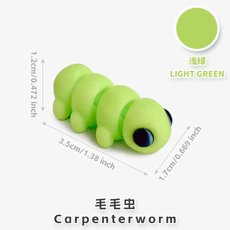 10/50pcs 3D Printed Simulation Toys Mini Animal Model Home Ornament  Cartoon Figure Birthday Gift Sets Decompression Kid Toy