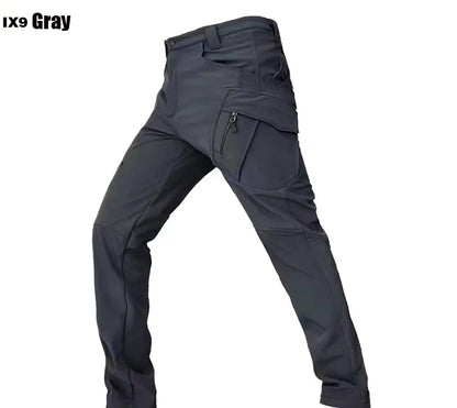 Men's City Gargo Winter Tactical SharkSkin Jackets Hiking Pants Fishing Climbing Trekking Casual Hunting Camping Trousers M-5XL