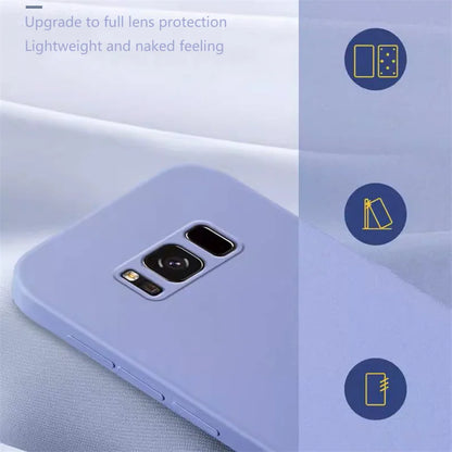 Liquid Silicone Phone Case for Samsung Galaxy S8 S9 S10 Plus Soft Camera Protective Shockproof Back Cover Samsung 8Plus