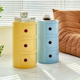 Nordic Ins Net Red Bedside Table Modern Minimalist White Round Creative Small Cabinet Mini Simple Plastic Side Cabinet 협탁