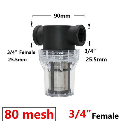 1/2 3/4 1 Inch Watering Filter For IBC Tank Tap Adapter S60 Ton Barrel Joint Garden Irrigation Aquarium Pump Water Gun Strainer