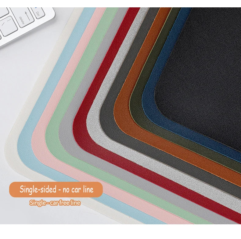 Alfombrilla protectora de escritorio de oficina de gran tamaño de PU, impermeable, para ratón, teclado de escritorio, alfombrilla de ratón para juegos, accesorios para PC