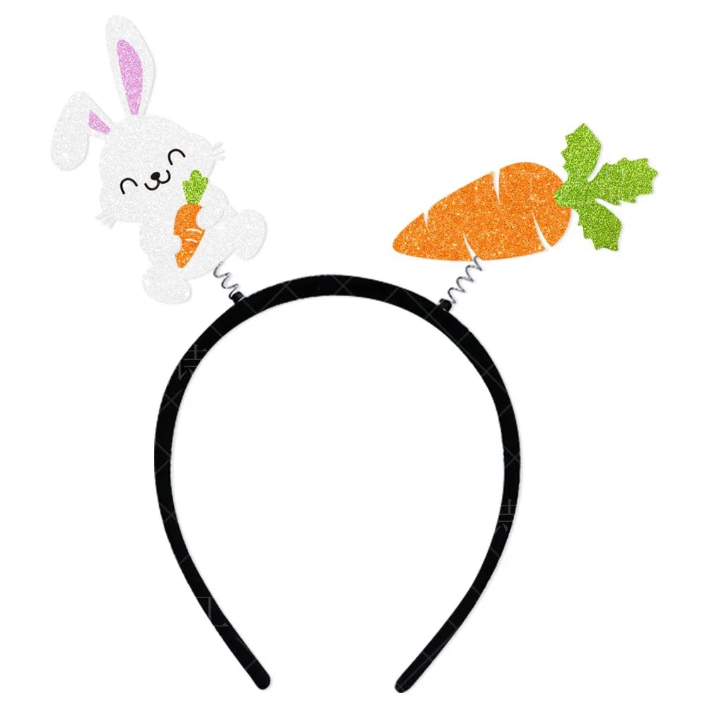 Easter Party Headband Easter Bunny Ear Head Bunny Ear Headwear Photo Booth Prop for Easter Party Decorations Costume Accessories
