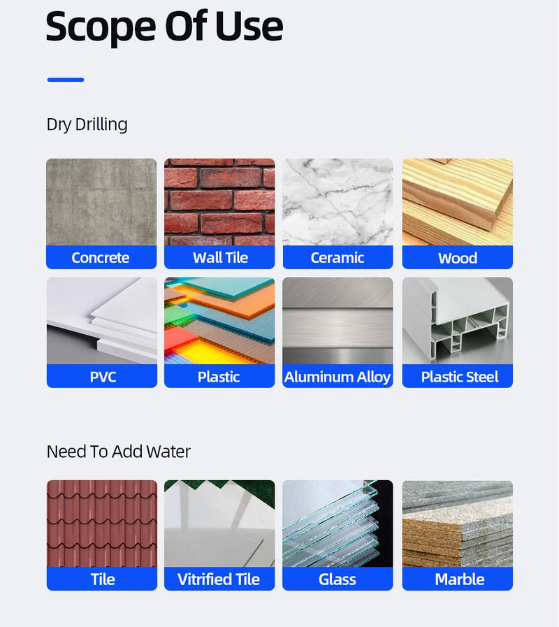 Cross Hex Tile Drill Bit For Glass Concrete Ceramic Tile Hole Opener Tunsten Carbide Hard Alloy Bits Set Tools 3 4 5 6 8 10 12mm