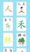 250 Pcs/Set Kid Learning Chinese Language Words Literacy Cards Baby Learning Card Memory Game Educational Toy Card for Kids