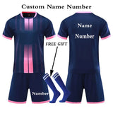 Kids Football Jersey Personalized Custom Boy Soccer Jersey Set Polyester Soccer Uniform Breathable Football Uniform For Children