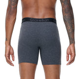 4pcs Set Mid-Long Boxer Shorts Men's Underwear Cotton Breathable Male Underpants for Men Homme Boxershorts Slips Soft Panties